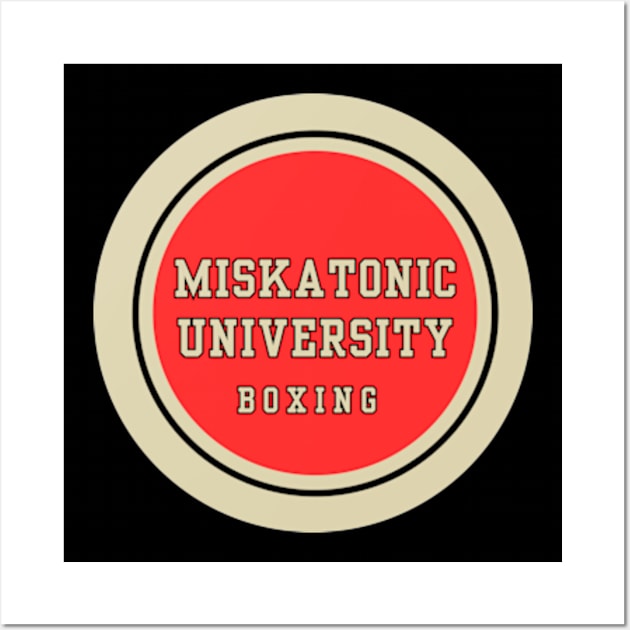 Miskatonic University Boxing Team Wall Art by Desert Owl Designs
